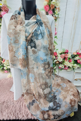 Floral Print Scarves