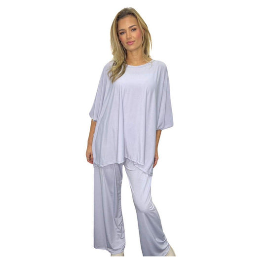 Spring Cocoon Top & High Waist Wide Leg Co-ord Set