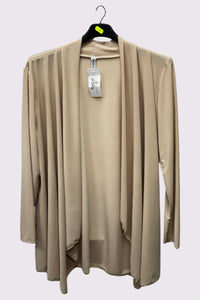 Plain Open Front Cardigan