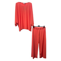 Spring Cocoon Top & High Waist Wide Leg Co-ord Set
