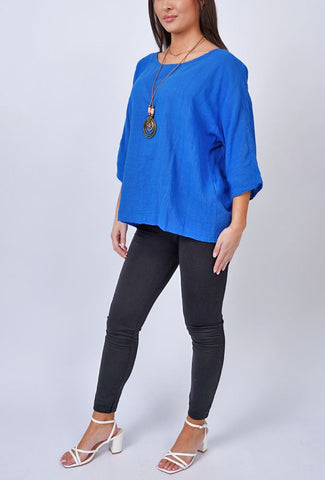 Plain Necklace Cotton Top