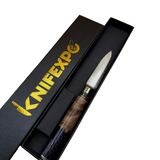 3.5 Inch Damascus Steel Paring Knife With Resin Wood Handle