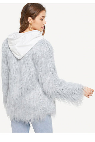 Mongolian Faux Fur Jacket Coat