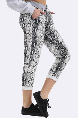 Snake Print Lined Trouser