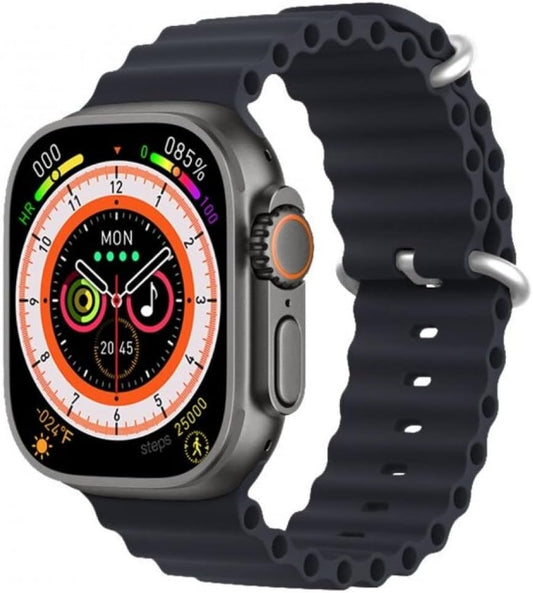 XS8 Pro Ultra Smart Watch 1.93 Inch, Wireless Charging, NFC- Black