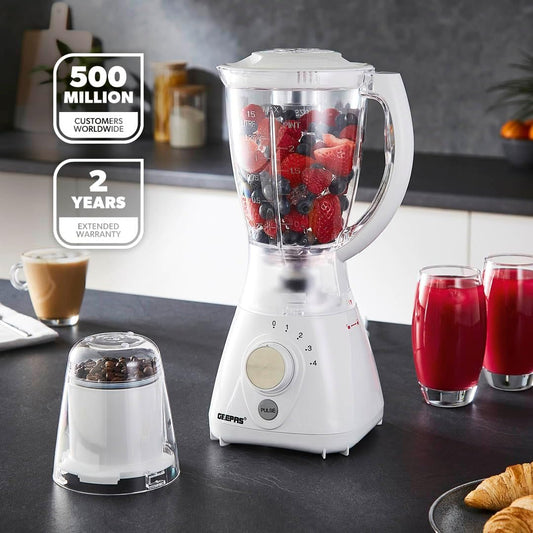 3-in-1 Blender & Grinder – Stainless Steel Smoothie Maker with Ice Crusher Function