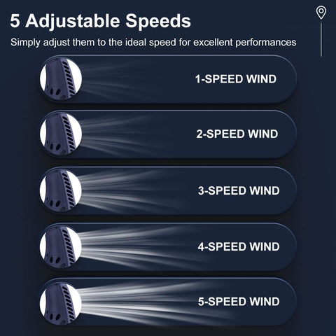 Portable Bladeless Neck Fan Rechargeable & Hands-Free Cooling