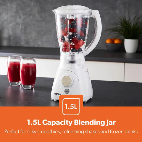 3-in-1 Blender & Grinder – Stainless Steel Smoothie Maker with Ice Crusher Function