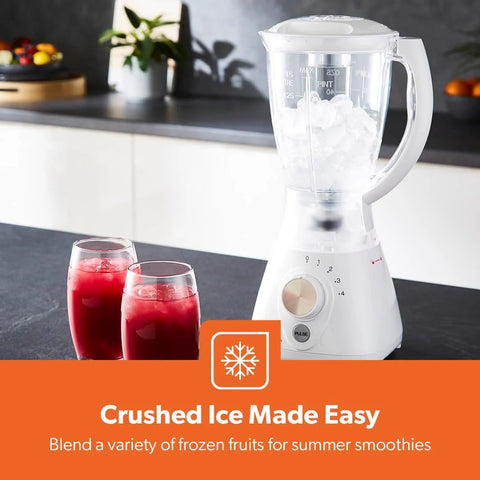 3-in-1 Blender & Grinder – Stainless Steel Smoothie Maker with Ice Crusher Function