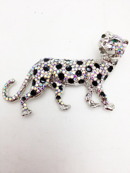 Cheetah Diamante Brooch