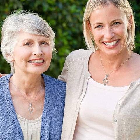 Sterling Silver Chain Rose Flower Necklace