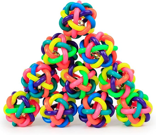 Colorful Rubber Round Ball with Small Bell