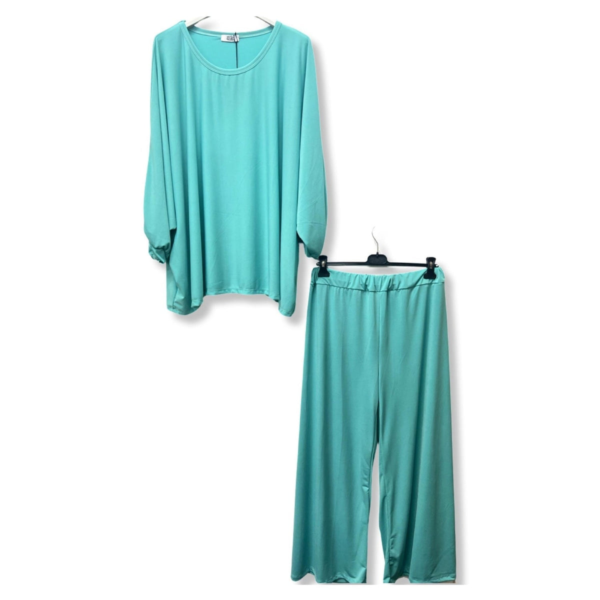Spring Cocoon Top & High Waist Wide Leg Co-ord Set