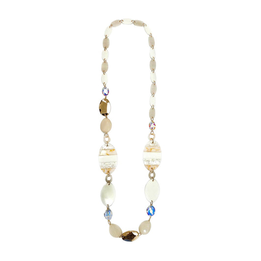 Beaded Pabbles Chain Necklace