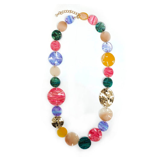 Chain Of Circles Long Necklace