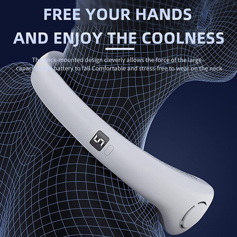 Portable Bladeless Neck Fan Rechargeable & Hands-Free Cooling