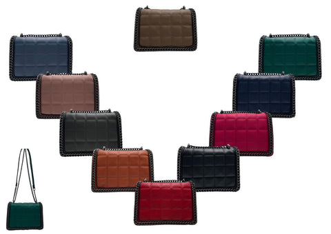 Quilted Chain Clutch Bag