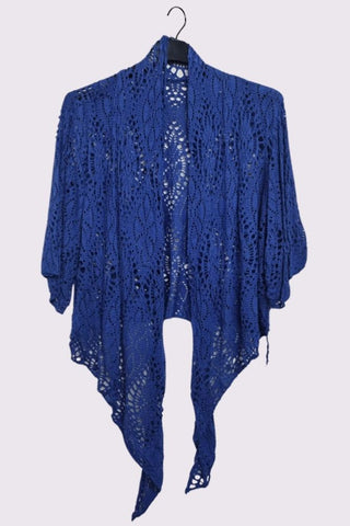 Crochet Floral Pattern Viscose Top