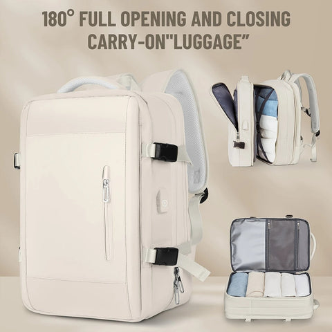 Lightweight Travel Backpack for Men & Women – Airline Approved, Spacious, Laptop Friendly