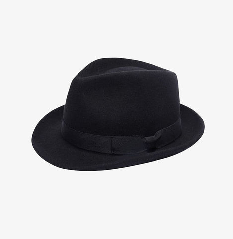 Wool Trilby Hat Black
