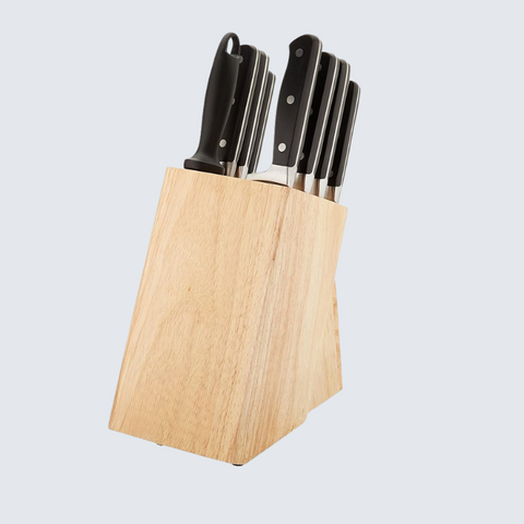 9 Piece Knife Block Set - Black