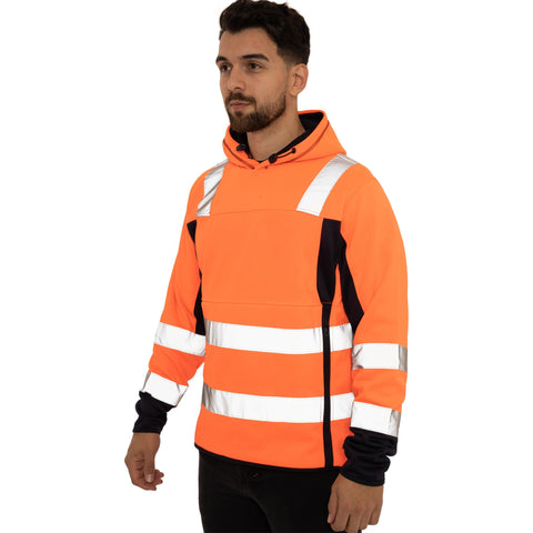 Two side Long Pockets Pullover Hoodie