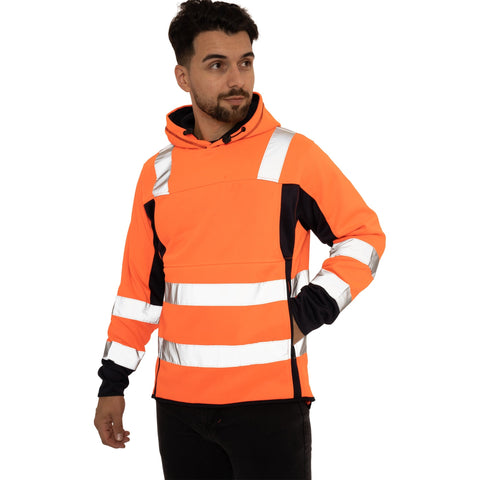 Two side Long Pockets Pullover Hoodie