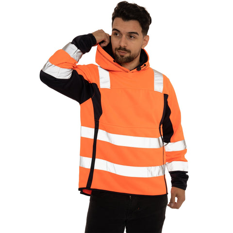 Two side Long Pockets Pullover Hoodie