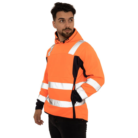 Two side Long Pockets Pullover Hoodie