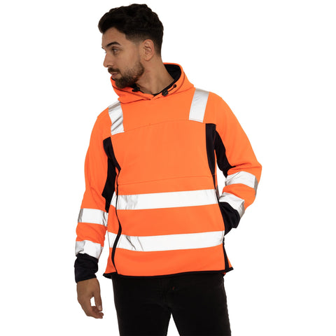 Two side Long Pockets Pullover Hoodie