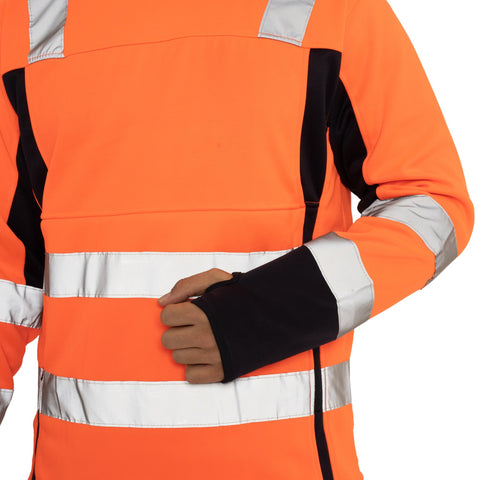 Two side Long Pockets Pullover Hoodie