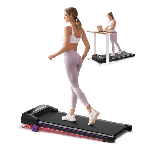 Compact Under Desk Walking Treadmill with Digital Display for Home & Office