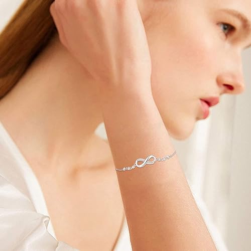 Britain 
Mall Silver Gold Plated Infinity Bracelet