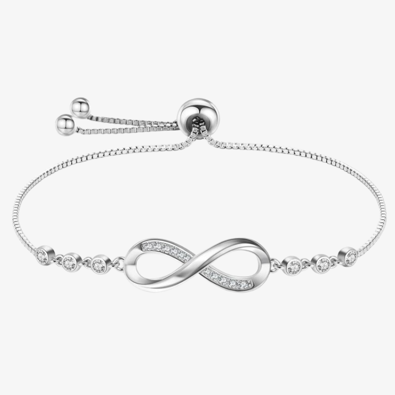Britain Mall Silver Plated Infinity Bracelet