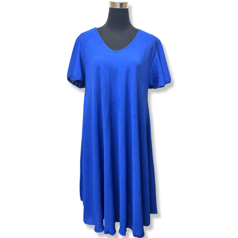 Royal Blue Flowy Tunic Dress