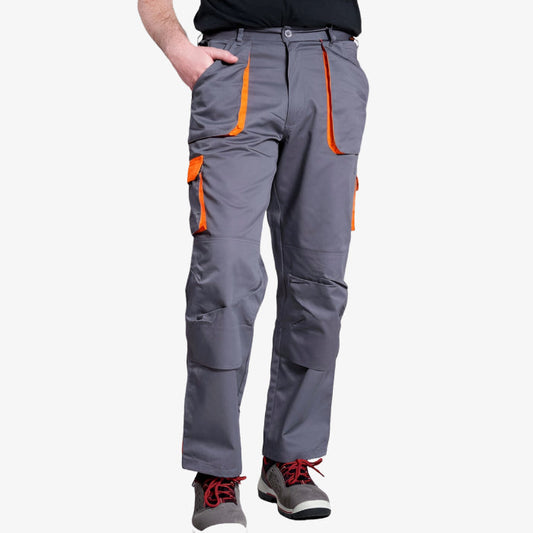 Contrast Safety Work Men’s Trouser – Grey