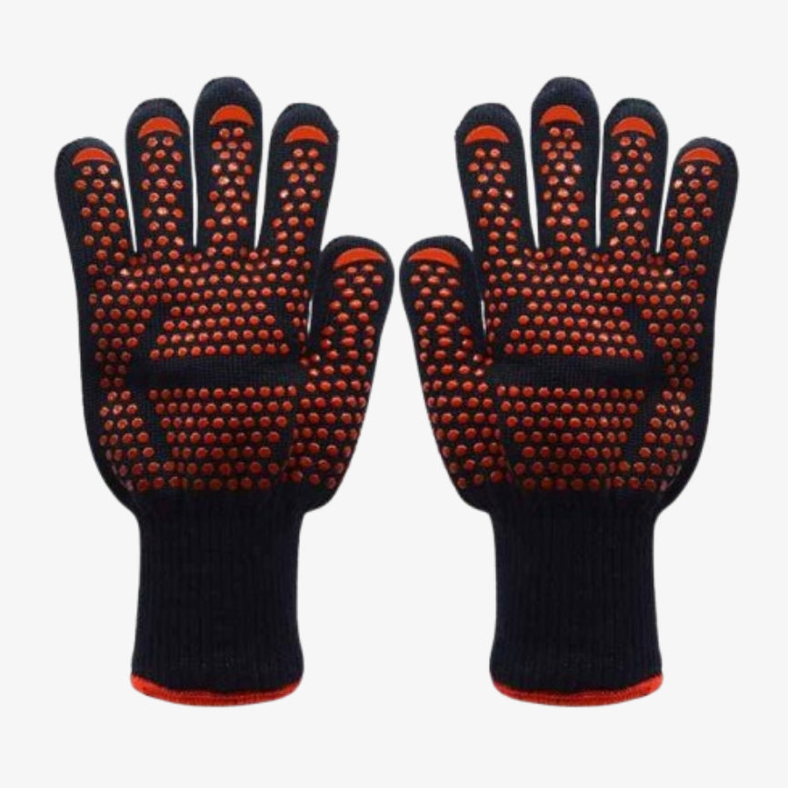 Customized Aramid Fabric Silicone BBQ Grilling Cooking Glove Aramid Gloves Heat Resistant BBQ Grill Oven Glove