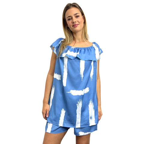 BERMUDA SHORTS CO-ORD SUPER SOFT SILK FEEL LIGHTWEIGHT SATIN MATERIAL