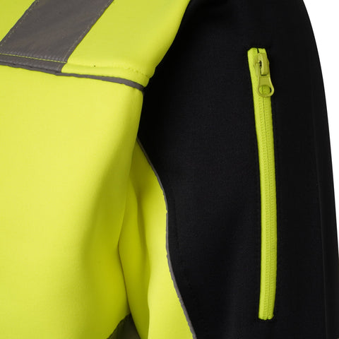 Adult Fluorescent Work Safety Hoodie Yellow