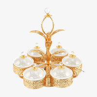 Durane Metal / Plastic Ornates Party Serving Tray Gold
