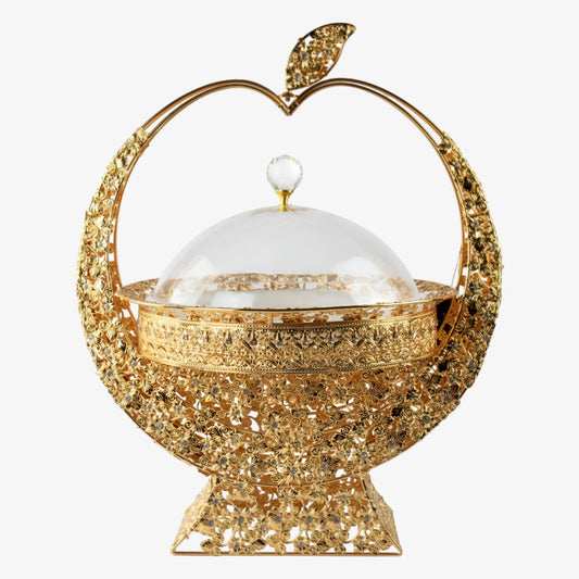 Durane Metal / Plastic Ornate Party Serving Tray Stand Gold