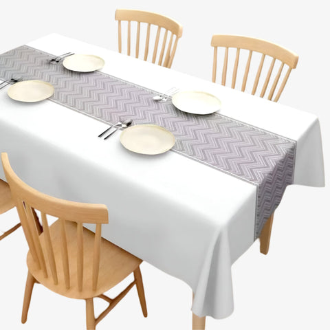 Durane White-Grey Plastic Table Cover Roll 1.37x20m