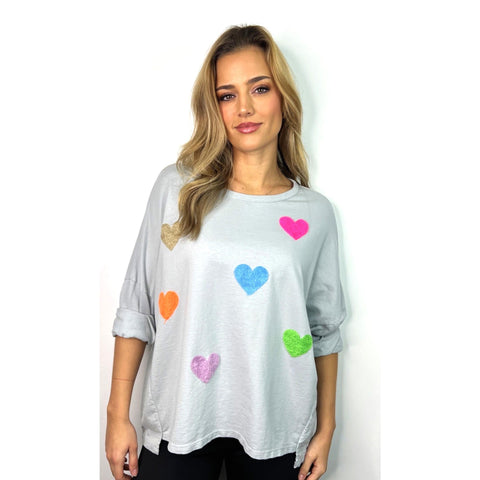 Sweethearts Embroidered Relaxed Fit Sweatshirt
