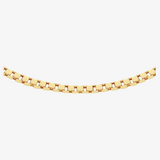 Gold Gilded Box Chain Yellow Necklace