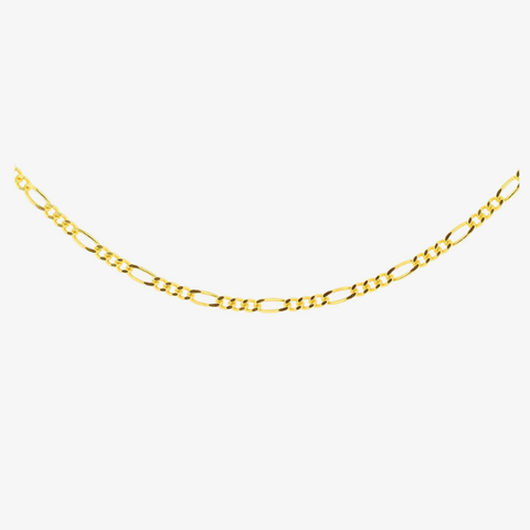 Gold Gilded Figaro Chain Necklace