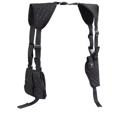 Concealed Underarm Shoulder Holster Tactical Double Gun Pouch for Handguns