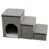 Pet Folding Steps & Storage Portable Ladder for Small Dogs & Cats