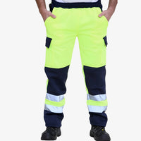High Visibility Protection Safety Work Trouser – Yellow