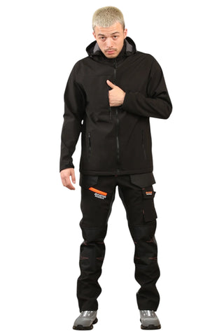 Men's Waterproof Softshell cargo Workwear Trousers Removeable Pockets