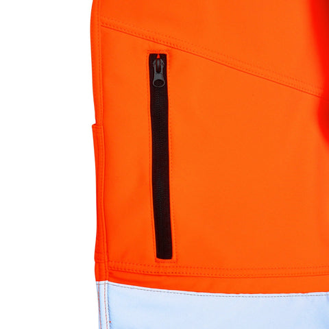 Men's Hi vis Waterproof Softshell Workwear Trouser